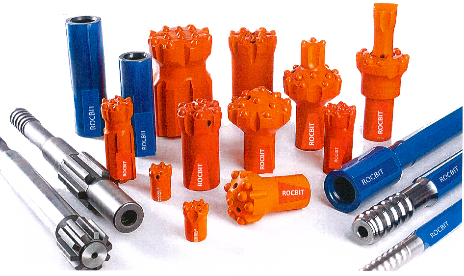 ROCBIT-EXTENTION-TOP-HAMMER-RANGE-DRILL-RODS-AND-BUTTON-BITS